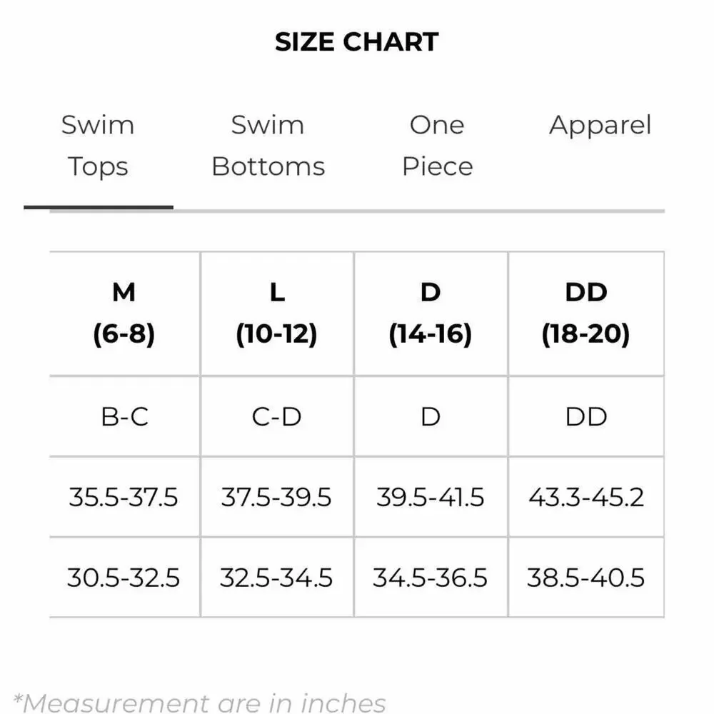 PQ Swim Platinum Black Pearl Crochet Trim Tri Top Size Large